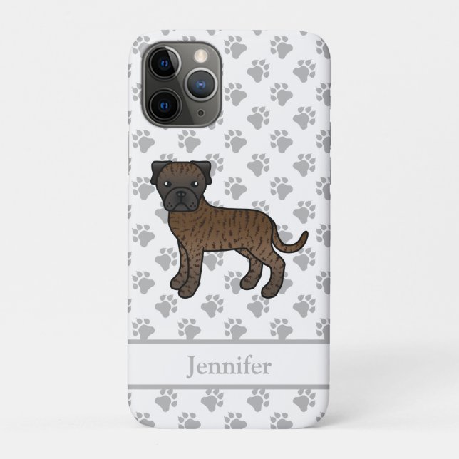 Coques Case-Mate iPhone Bullmastiff Bringé Chien de Dessin Animé Mignon &  (Dos)