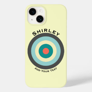 Coque Case-Mate iPhone Bullseye combiné gris par Shirley Taylor
