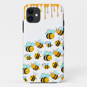 Case-Mate iPhone Case Bumblebebees et Miel Blanc