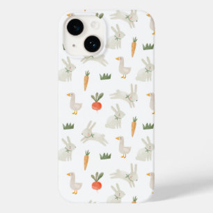 Coque Case-Mate iPhone Bunnies & Canards sur le Motif de ferme