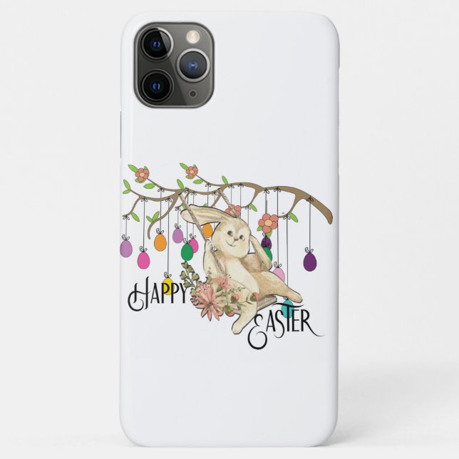 Coques Case-Mate iPhone Bunny célèbre la fête de Pâques (Dos)