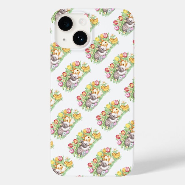Coques Case-Mate iPhone Bunny de Pâques (Verso)