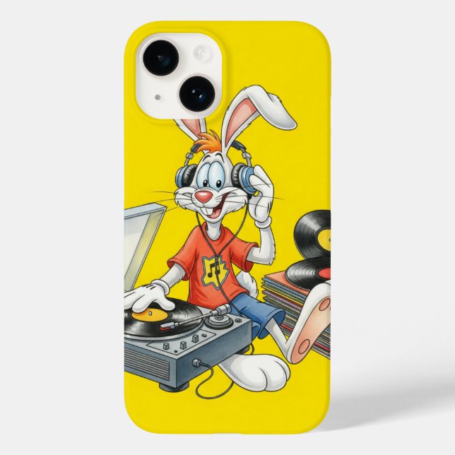 Coques Case-Mate iPhone  Bunny et Vinyl, par Natasha Us   (Verso)
