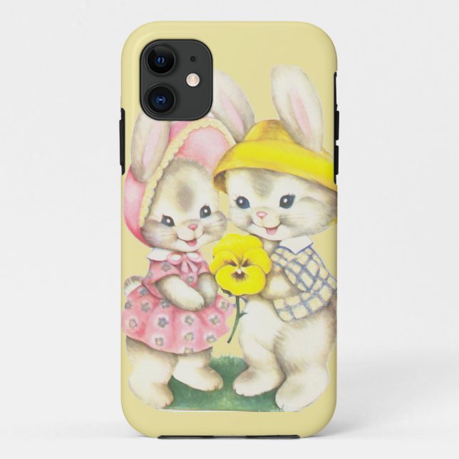 Coques Case-Mate iPhone Bunny Girl+Boy (Dos)