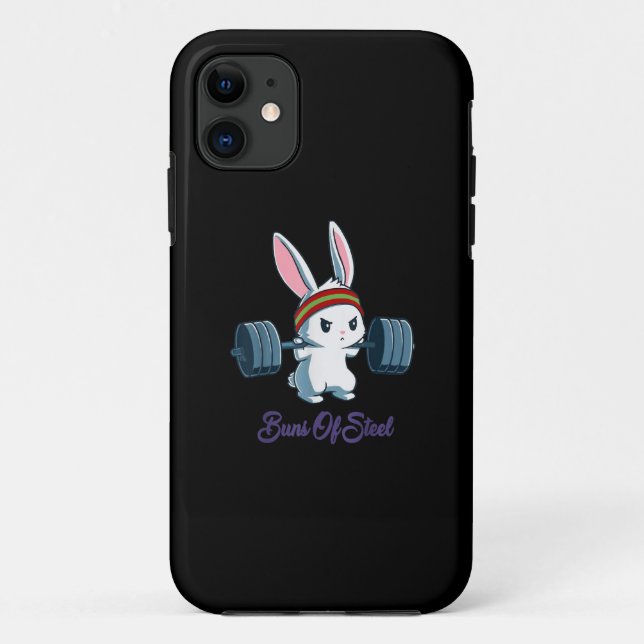 Coques Case-Mate iPhone Buns of Ness Rabbit Bunny Lover Gym entraînement D (Dos)