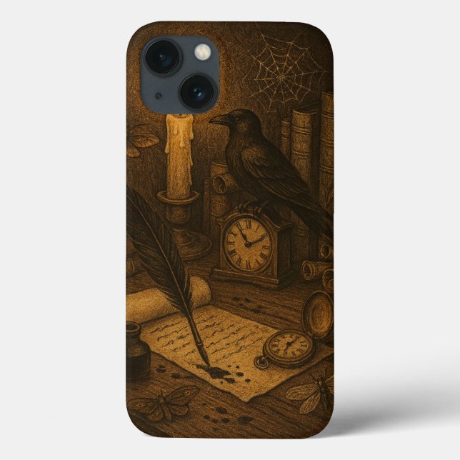 Coques Case-Mate iPhone Bureau du corbeau (Verso)