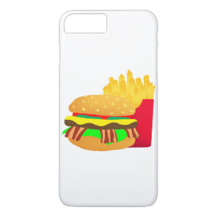 Coque iPhone 8 Plus/7 Plus Burger et frites