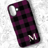Burgundy Buffalo Chèque Plaid
