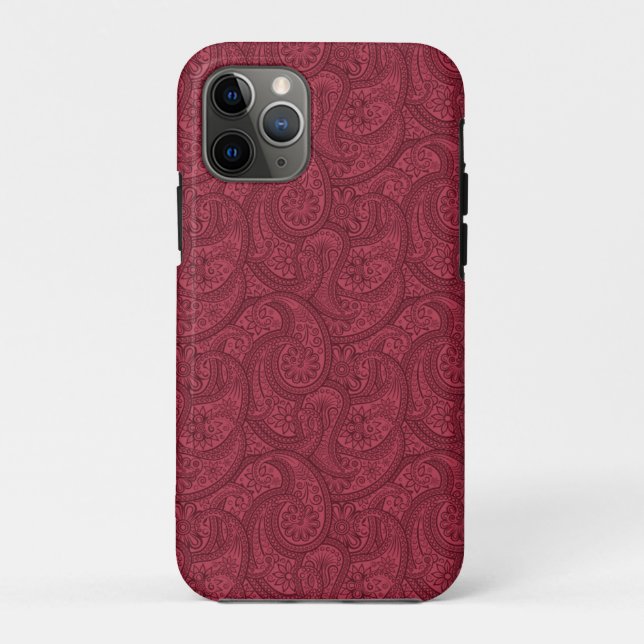 Coques Case-Mate iPhone Burgundy Paisley (Dos)