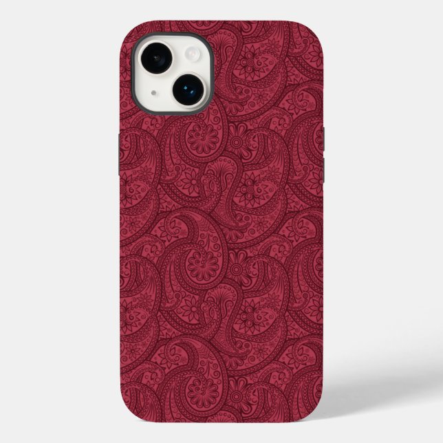 Coques Case-Mate iPhone Burgundy Paisley (Verso)