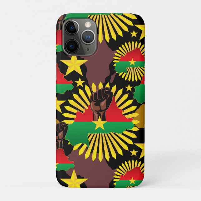 Coques Case-Mate iPhone Burkina Faso Carte, drapeau et première révolution (Dos)