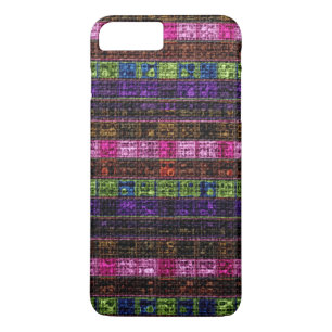 Coques Pour iPhone Burlap géométrique coloré Rustique #18