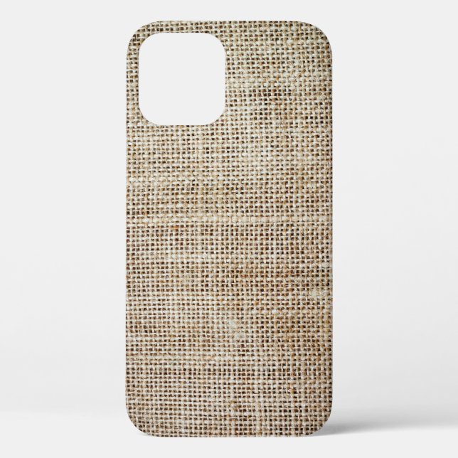 Coques Case-Mate iPhone Burlap Hessian Arrière - plan Texture (Verso)
