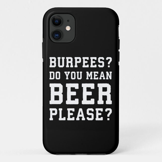 Coques Case-Mate iPhone Burpees, Tu Veux Dire Bière S'Il Te Plaît - Gymnas (Dos)