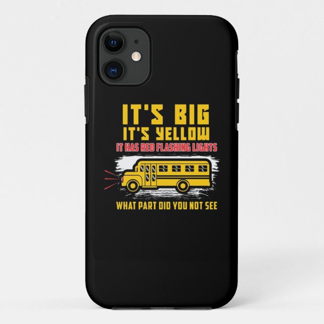 Coques Case-Mate iPhone Bus scolaire C'Est Gros (Dos)