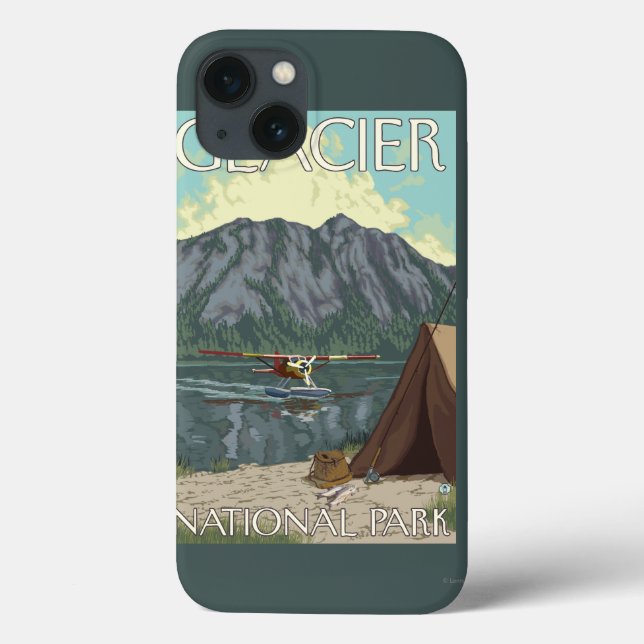 Coques Case-Mate iPhone Bush Plane & Fishing - Glacier National Park, MT (Verso)