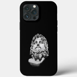 Case-Mate iPhone Case Buste en marbre gréco-romain Classique Noir et Bla