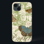 Coques Pour iPhone Butterflies on Sheet Music with Floral Design<br><div class="desc">A green floral design and sheet music serves as the background to a trio of butterflies in this piece by Vision Studio. The French word for butterfly, papillon, is emblazoned at the bottom of the piece as well. If you have a strong love of butterflies, nature, or just like surrounding...</div>