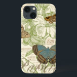 Coques Pour iPhone Butterflies on Sheet Music with Floral Design<br><div class="desc">A green floral design and sheet music serves as the background to a trio of butterflies in this piece by Vision Studio. The French word for butterfly, papillon, is emblazoned at the bottom of the piece as well. If you have a strong love of butterflies, nature, or just like surrounding...</div>