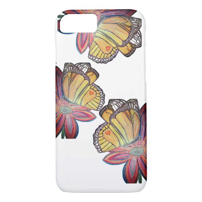 Coques Case-Mate iPhone Butterfly monarch colorful two sided  (Dos)