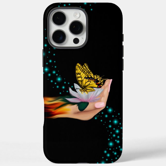 Coques Case-Mate iPhone Butterfly on Lotus Bloom (Verso)