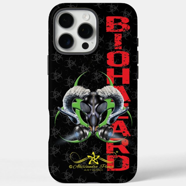 COQUES Case-Mate iPhone BW ! AVERTISSEMENT BIOHAZARD ! CRÂNE (Verso)