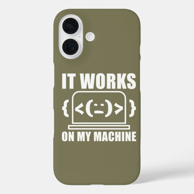 Coques Case-Mate iPhone Ça fonctionne sur ma machine Drôle de codeur et pr (Verso)