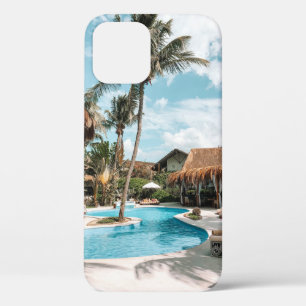 Case-Mate iPhone Case Cabanes de chaume et maisons au bord de la piscine
