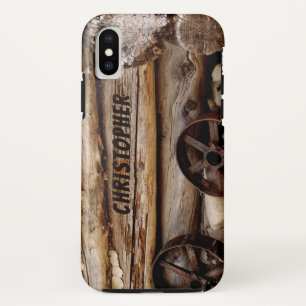 Coque Case-Mate Pour iPhone Cabine de journal et Wagon Wheels, Nom,