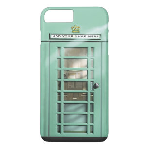 Coque iPhone 7 Plus Cabine de téléphone britannique verte en bon état