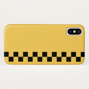 Case-Mate iPhone Case Cabine jaune à damiers motif