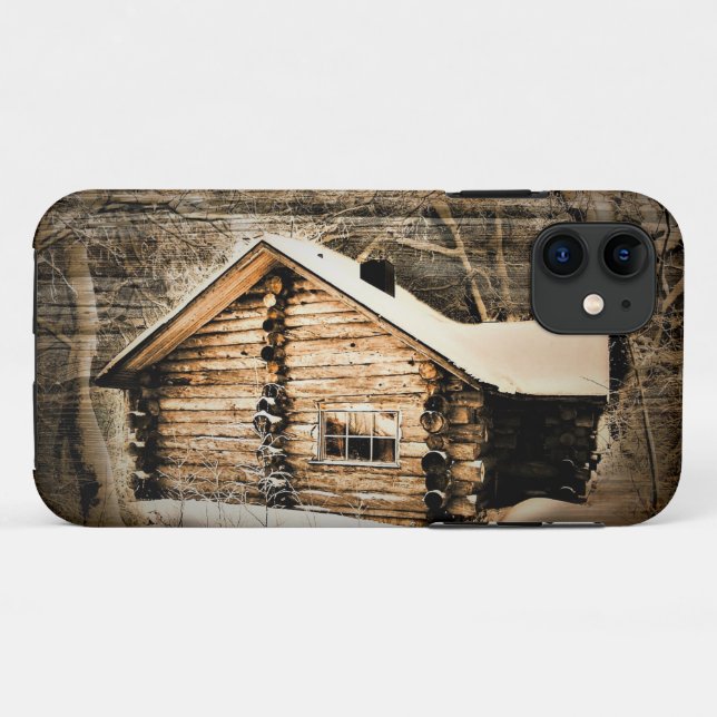 Coques Case-Mate iPhone Cabine Rustique En Bois Dans La Nature (Dos (Horizontal))