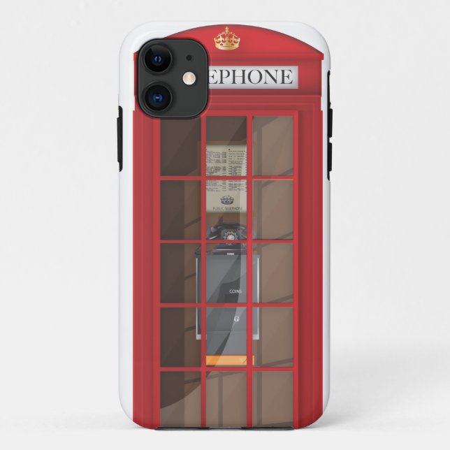 Coques Case-Mate iPhone Cabine téléphonique rouge britannique (Dos)