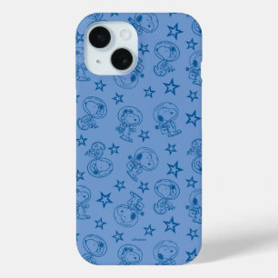 Coque Case-Mate iPhone cacahuètes   Snoopy Blue Space Astronaut Motif