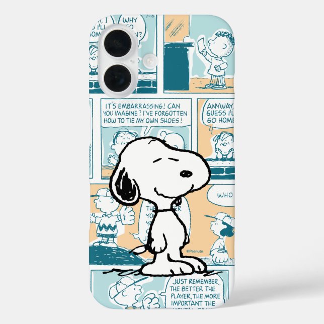 Coques Case-Mate iPhone cacahuètes | Snoopy Comic Motif (Verso)