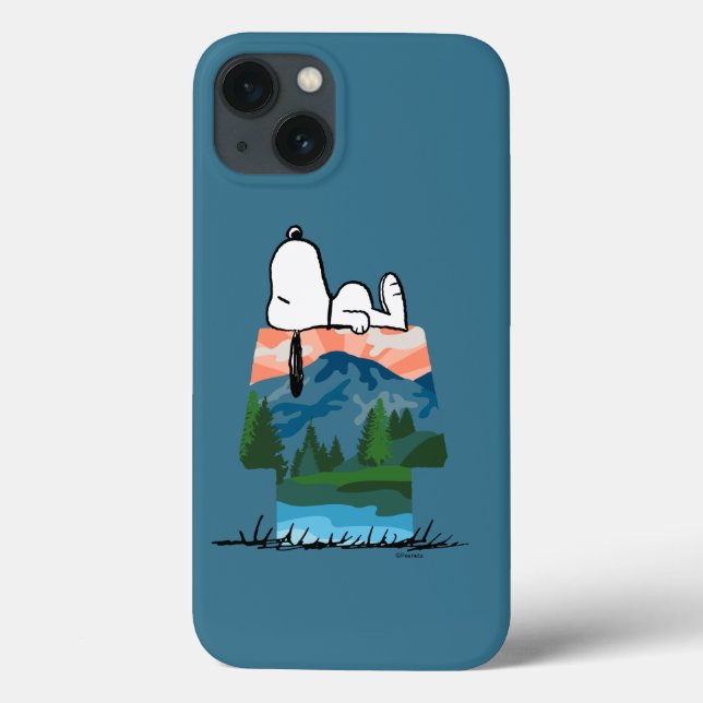 Coques Case-Mate iPhone cacahuètes | Snoopy Dog Sunset View (Verso)