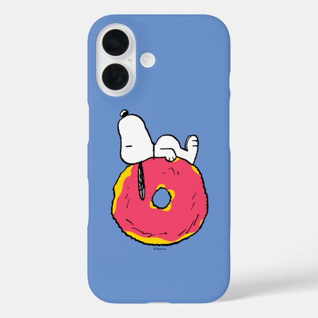 Coques Case-Mate iPhone cacahuètes | Snoopy Donut rose (Verso)