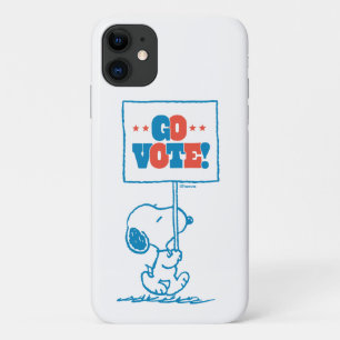 Case-Mate iPhone Case cacahuètes   Snoopy - Go Vote Sign