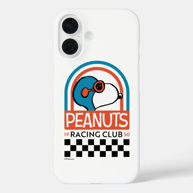 Coques Case-Mate iPhone cacahuètes | Snoopy Racing Club (Verso)