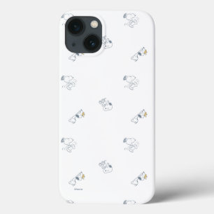 Case-Mate iPhone Case cacahuètes   Snoopy & Woodstock Motif gris doux