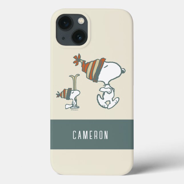 Coques Case-Mate iPhone cacahuètes | Snoopy & Woodstock Ski Trip (Verso)
