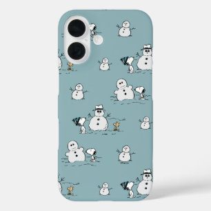 Coque Pour iPhone 16 cacahuètes   Snoopy & Woodstock Winter Break Motif