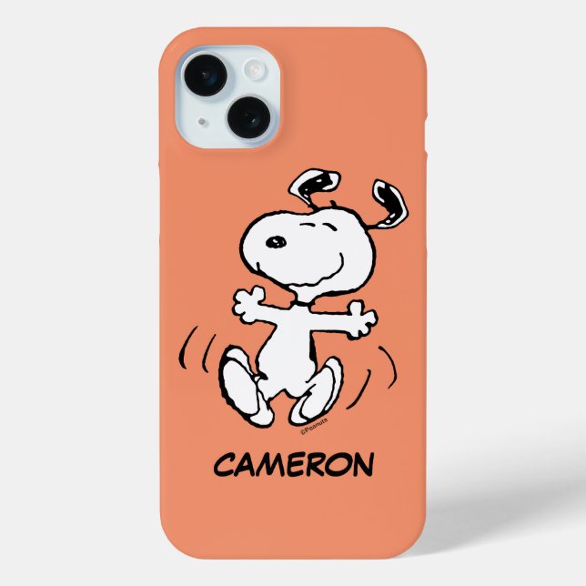 Coques Case-Mate iPhone cacahuètes | Une Danse Heureuse Snoopy (Verso)