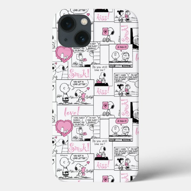Coques Case-Mate iPhone cacahuètes | Valentine Heart Love Motif (Verso)