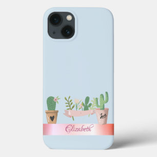Case-Mate iPhone Case Cactus aquarelle, rayé