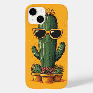 Coque Case-Mate iPhone Cactus cool avec lunettes de soleil et fleurs