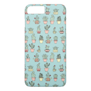 Coques Pour iPhone Cactus Couleur Cute À La Main Dessinée Motif
