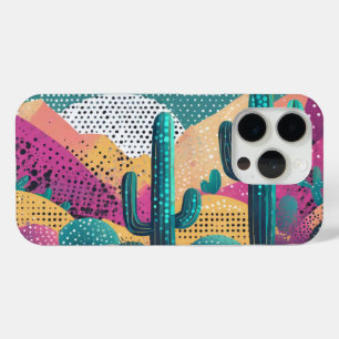 Coque Case-Mate iPhone Cactus du Saguaro en paysage pointillé arrière - p