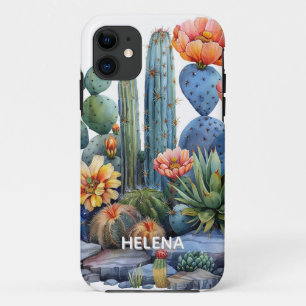 Case-Mate iPhone Case Cactus et succulentes en fleurs