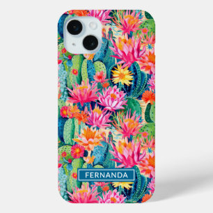 Coque Case-Mate iPhone Cactus Fleuris Colorés Personnalisés